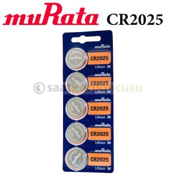 Murata Cr2025 Saat Ve Cihaz İçin Orjinal Pil