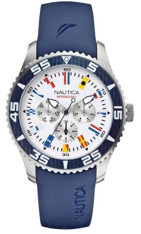 Nautica a12627g Uyumlu Mavi Silikon Saat Kordonu