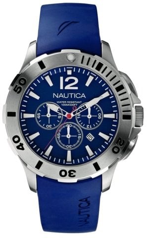 Nautica a16565g Uyumlu Mavi Silikon Saat Kordonu