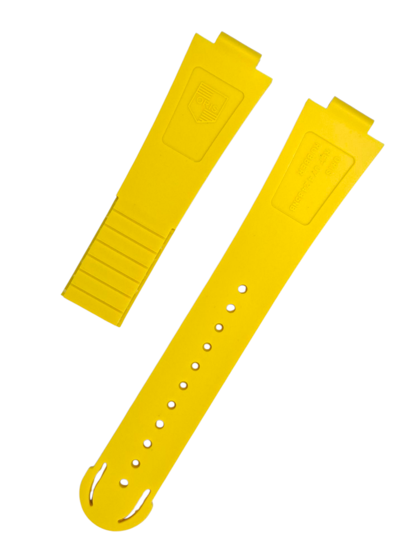 Oris Aquis Modeli 23mm Sarı Silikon Saat Kordonu
