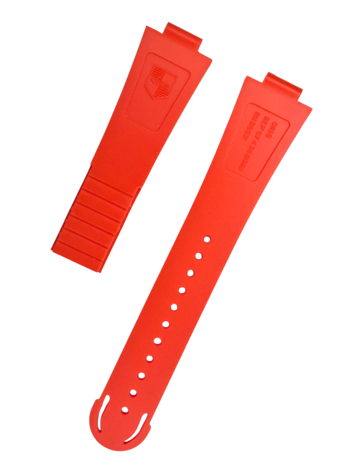 Oris Aquis Modeli 23mm Kırmızı Silikon Saat Kordonu