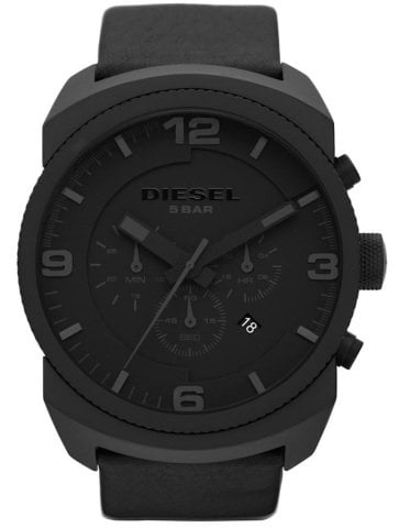 Diesel dz4257 Uyumlu Siyah Deri Saat Kordonu