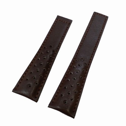 Tag Heuer Uyumlu 22x18 Kahverenk Deri Saat Kordonu