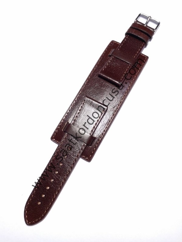 Bileklik Modeli 22 mm kahverenk Saat Kordonu