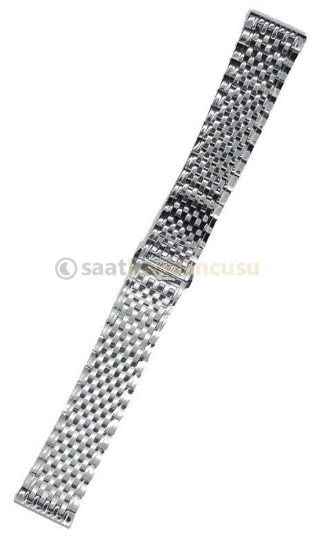 Longines Uyumlu 18mm Çelik Renk Metal Saat Kordonu