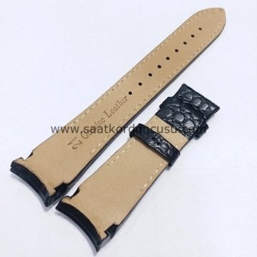 Seiko Premier Uyumlu 21mm Deri Saat Kordonu SİYAH