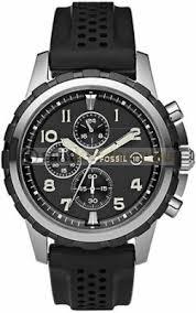 Fossil fs4613 Uyumlu Siyah Silikon Kordon