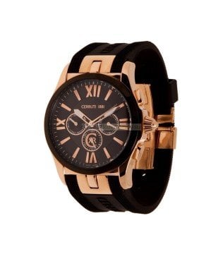 Cerruti 1881 cra051c224h Uyumlu Siyah Silikon Saat Kordon