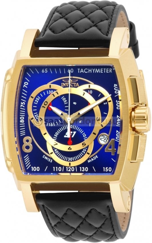 invicta S1 Rally 15795 Uyumlu Siyah Deri Saat Kordonu