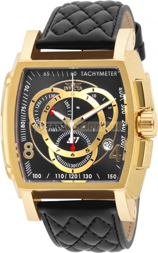 invicta S1 Rally 15796 Uyumlu Siyah Deri Saat Kordonu
