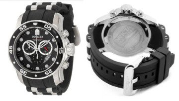 invicta 17882 Modeli Siyah Silikon Saat Kordonu