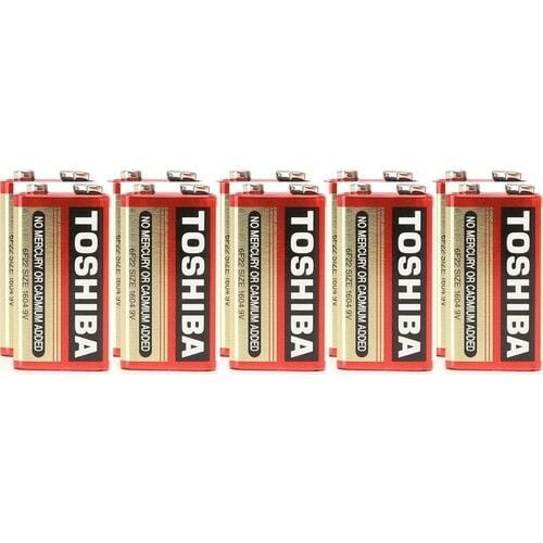 Toshiba 10 Adet 9 Volt Yassı Pil