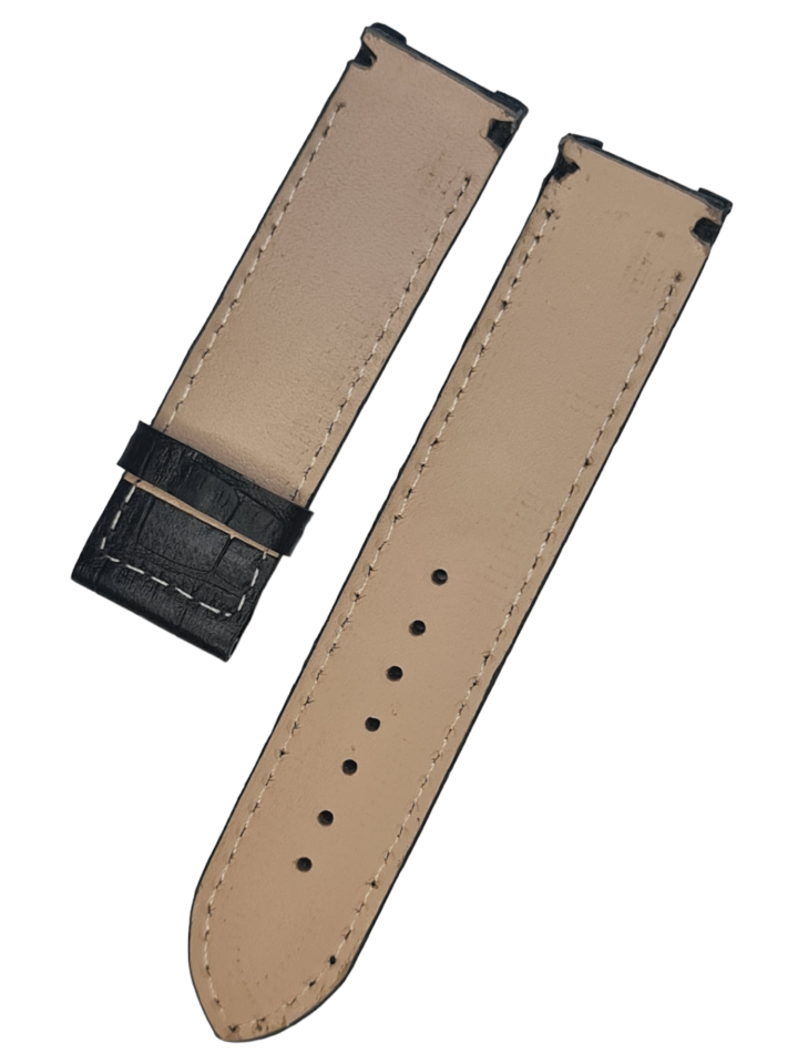Cerruti 1881 crc013g272 El Yapımı Siyah Deri Saat Kordonu