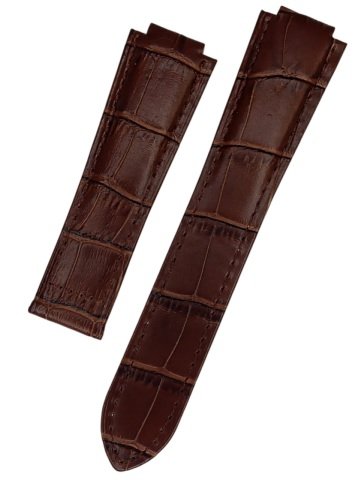 Cartier Ballons Uyumlu 20mm Deri Saat Kordonu KAHVE