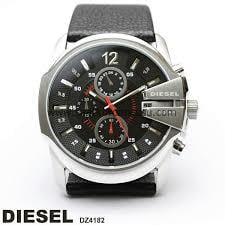 Diesel dz4182 Siyah Deri Saat Kordonu