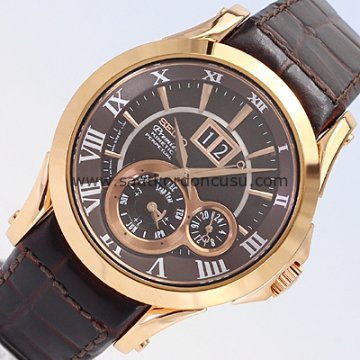 Seiko Premier snp038p1 Uyumlu Kahverenk Deri Kordonu