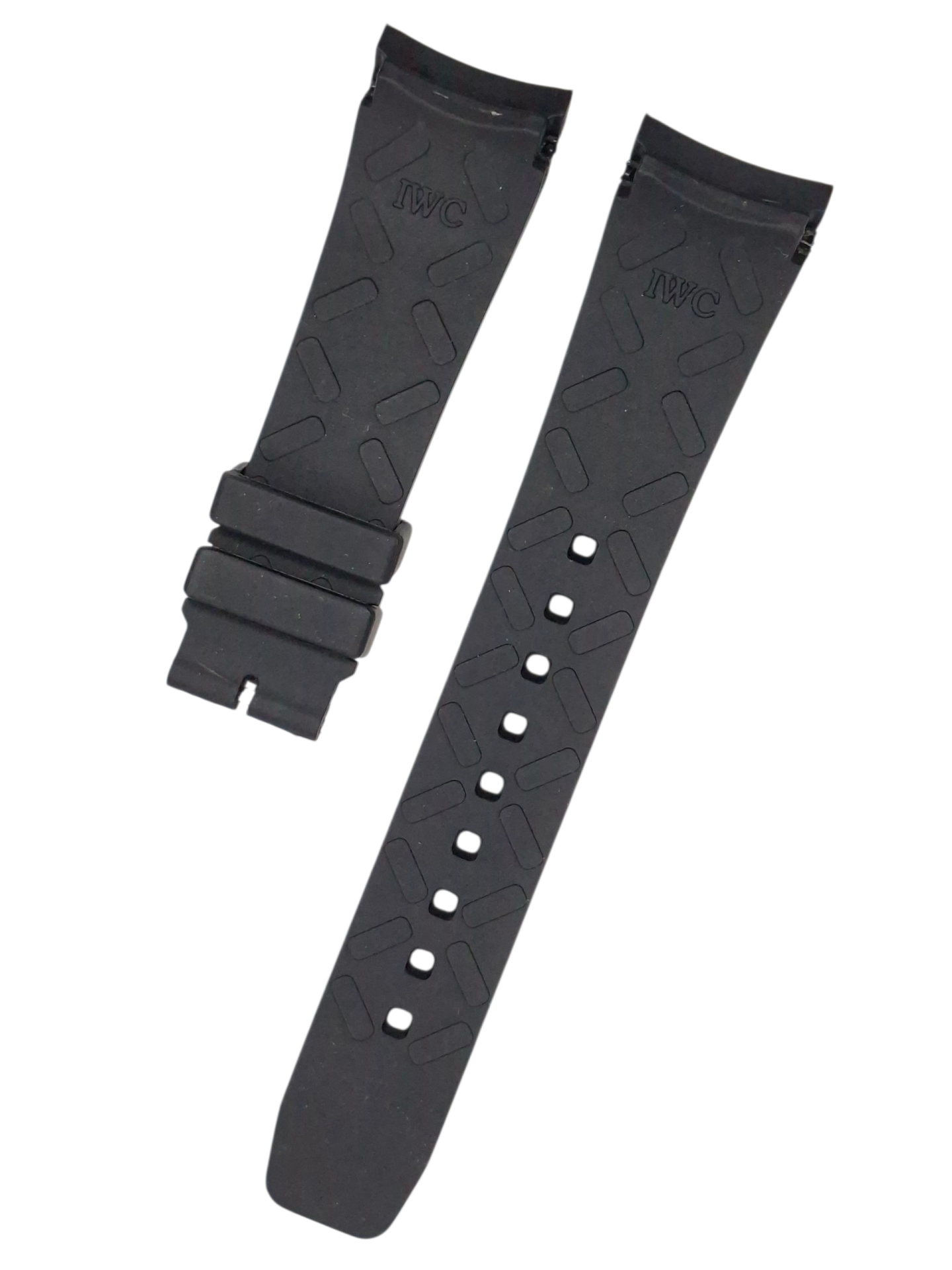 IWC Watch Parts A44617 Portuguese Modeli Siyah Silikon Saat Kordonu