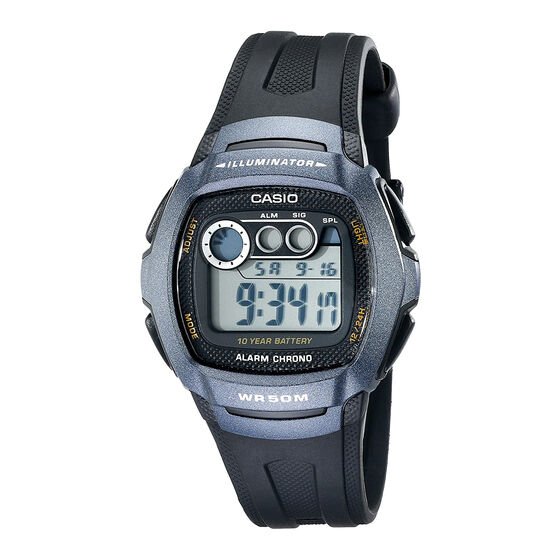 Casio w 210 Uyumlu Siyah Silikon Saat Kordonu