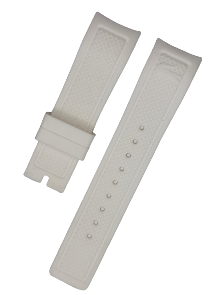 Lacoste Uyumlu 22mm Beyaz Renk Silikon Saat Kordonu