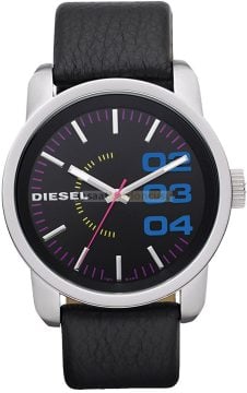 Diesel Dz1514 Uyumlu Siyah Deri Saat Kordonu