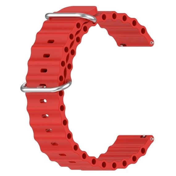 22mm Kırmızı Huawei Gt Gt2 Gt3 Pro Honor Magic Watch Ocean Akıllı Saat Kordonu