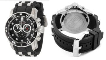 invicta 17885 Modeli Siyah Silikon Saat Kordonu