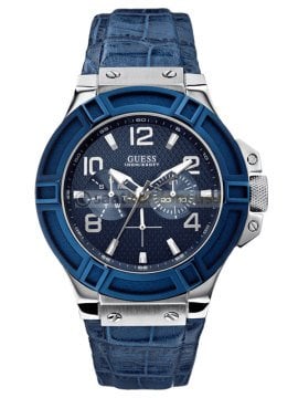 Guess Collection w0040g7 Uyumlu Lacivert Silikon Kordon