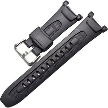 Casio PRG 240 1 Uyumlu Siyah Silikon Saat Kordonu