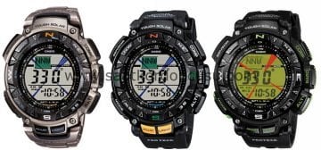 Casio PRG 240 1 Uyumlu Siyah Silikon Saat Kordonu