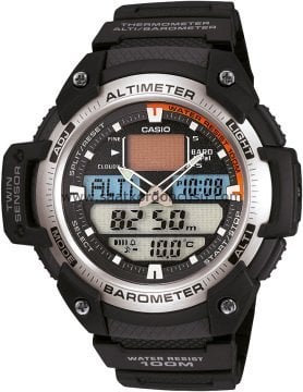 Casio Sgw 400h Uyumlu Siyah Silikon Saat Kordonu