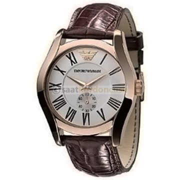Emporio Armani AR0688 Uyumlu Kahverenk Deri Saat Kordonu