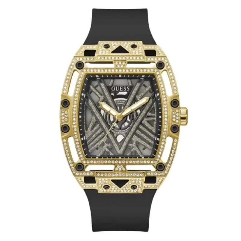 Guess GW0564G1 Siyah Silikon Saat Kordonu
