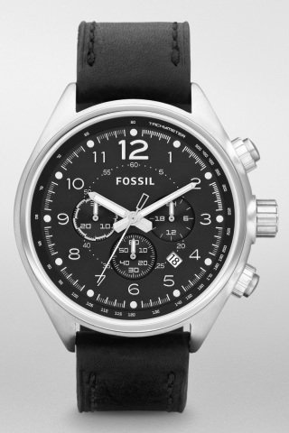 Fossil ch2801 Siyah Deri Saat Kordonu