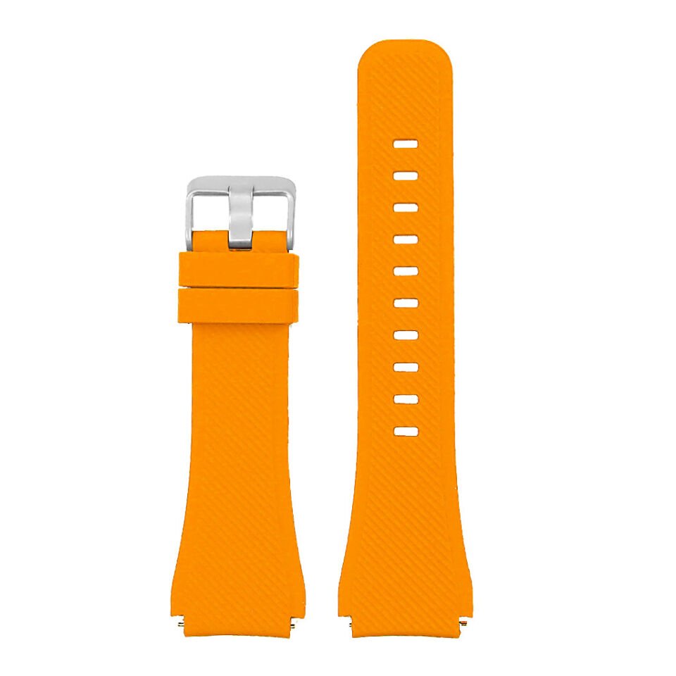 22mm Turuncu Samsung s3 Gear Frontier Silikon Akıllı Saat Kordonu
