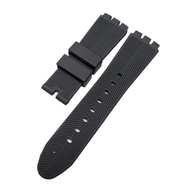 Swatch Yos Model 24mm Siyah Silikon Saat Kordonu