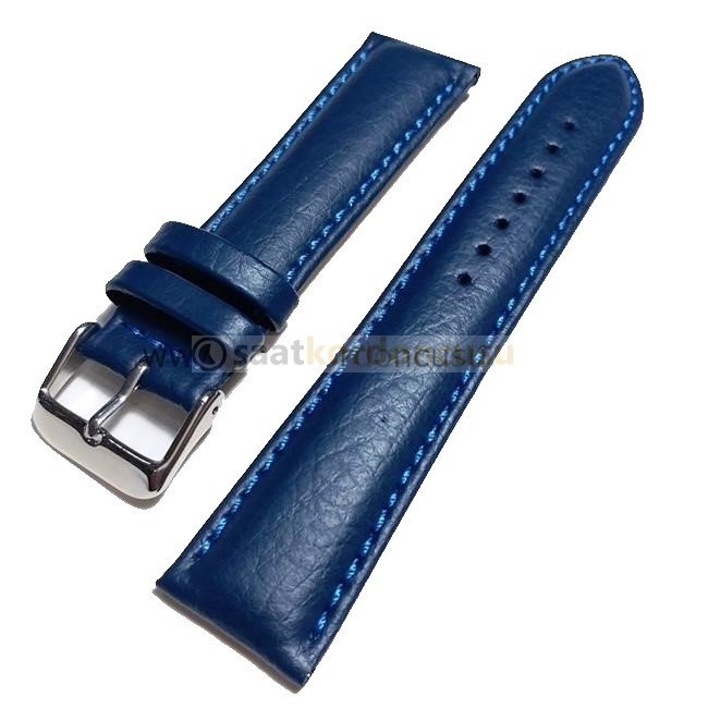 Morello Lacivert Deri Saat Kordonu 22 MM