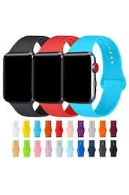 Apple Watch 42 44 45mm Yeşil Silikon Akıllı Saat Kordonu