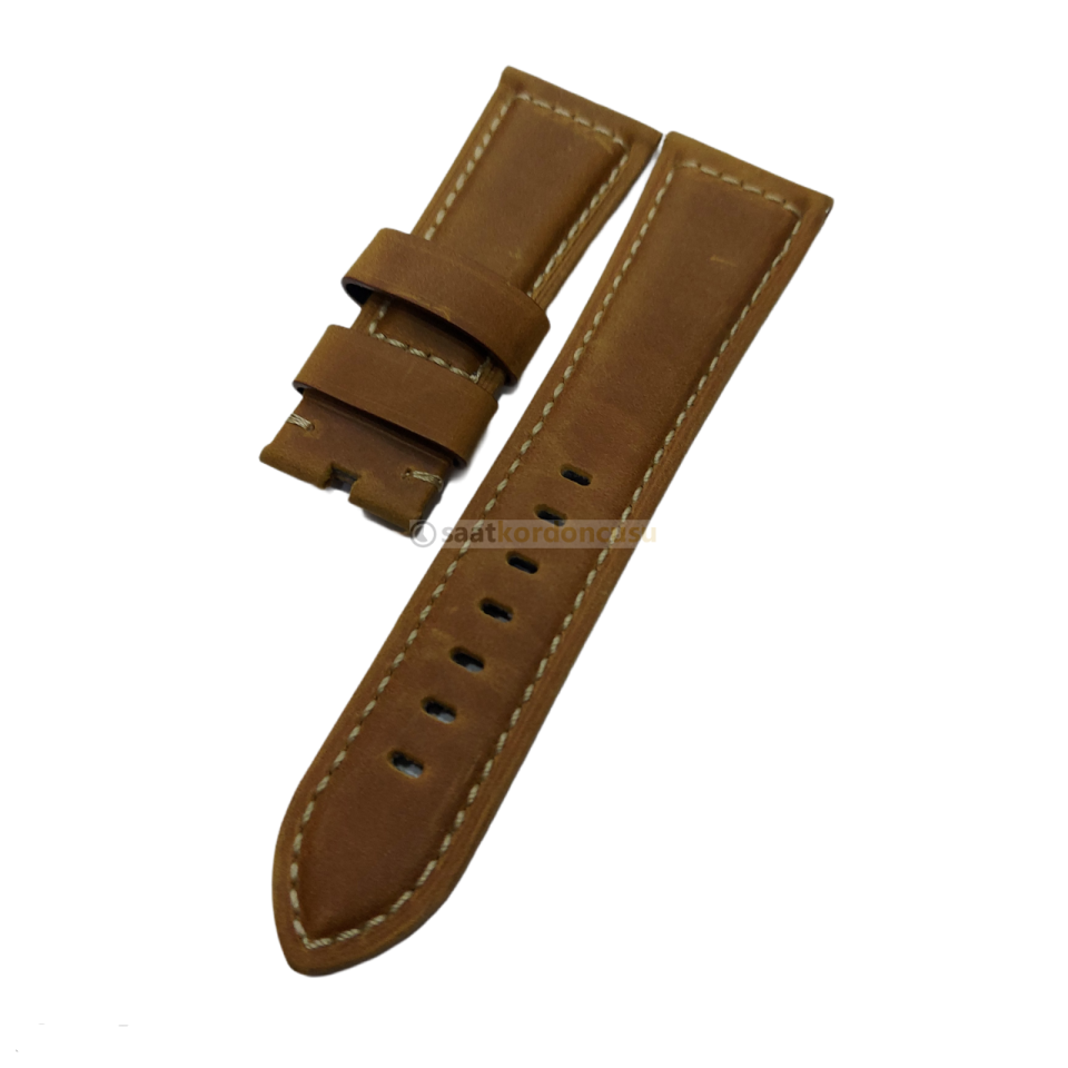Panerai 26mm Taba Renk Deri Saat Kordonu