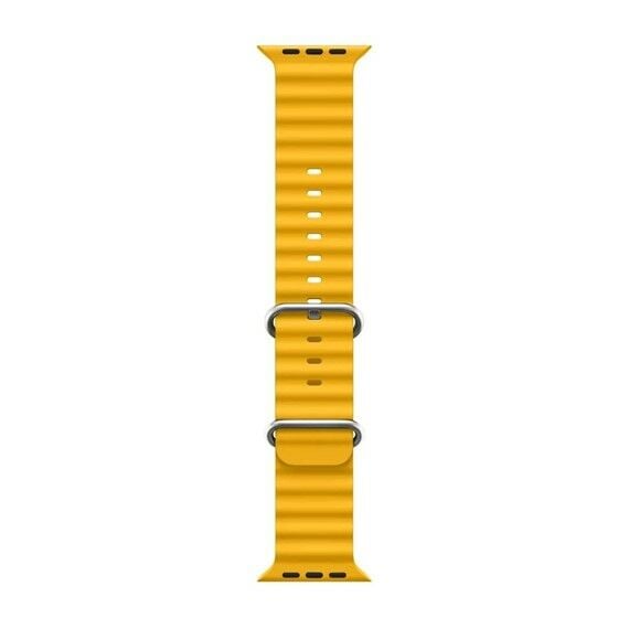 Apple Watch Ocean Loop Ultra Sarı Silikon Kordon 5 6 7 8 42mm 44mm 49mm