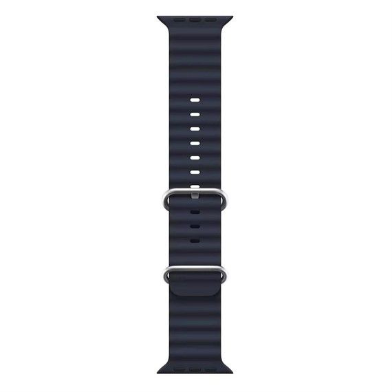 Apple Watch Ocean Loop Ultra Lacivert Silikon Kordon 5 6 7 8 42mm 44mm 49mm