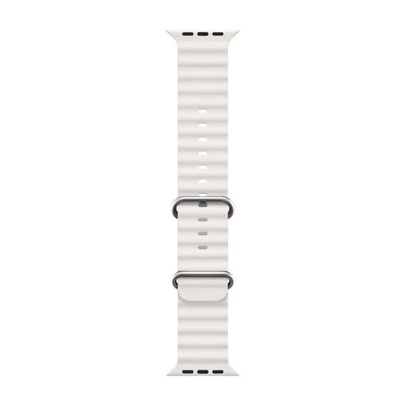 Apple Watch Ocean Loop Ultra Beyaz Silikon Kordon 5 6 7 8 42mm 44mm 49mm