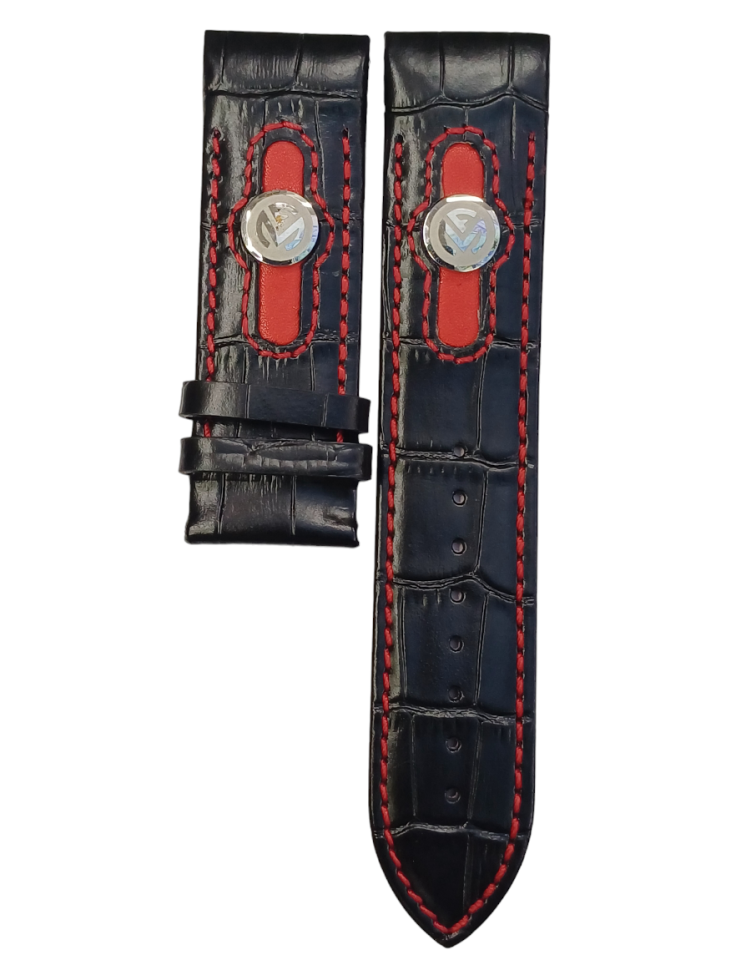 Franck Muller Modeli 24mm Deri Saat Kordonu