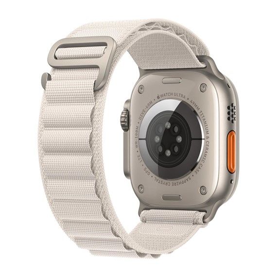 Apple Watch Ocean Loop Ultra Krem Nato Kordon 5 6 7 8 42mm 44mm 49mm