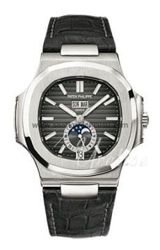 Patek Philippe Nautilus Model Siyah Deri Kordon