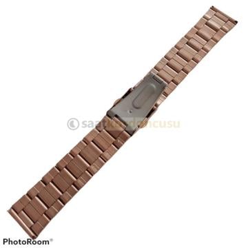 22mm RozGold Kaplama Çelik Saat Kordonu