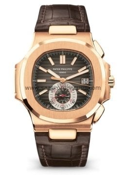Patek Philippe Nautilus Model Kahverenk Deri Kordon