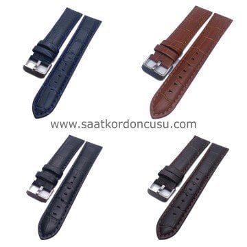 Azzuro Uzun Boy XL Deri Saat Kordonu