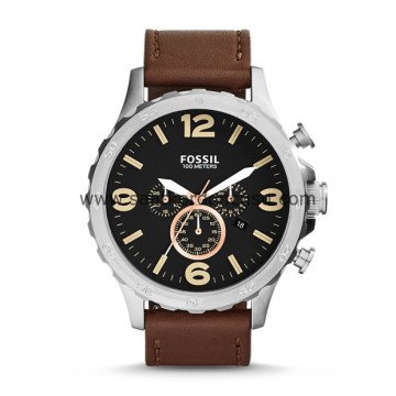 Fossil jr1475 Uyumlu 24mm Kahverenk Deri Saat Kordonu