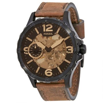 Fossil me3127 Uyumlu 24mm Kahverenk Deri Saat Kordonu