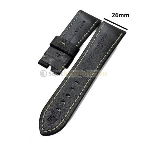 Panerai Luminor 24 mm Siyah Deri Kordon